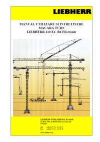 Manual macara Liebherr 110EC-B6 FR.tronic