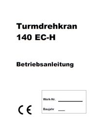 Manual macara Liebherr 140EC-H