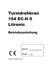 Manual macara Liebherr 154EC-H6