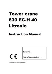 Manual macara Liebherr 630EC-H40
