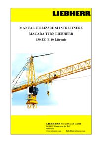 Manual macara Liebherr 630EC-H40