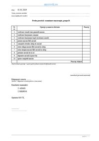 Testare practică macaragiu (grupa B)