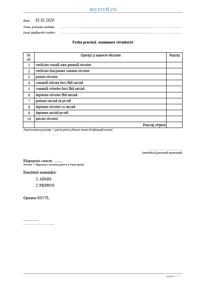 Testare practică stivuitorist