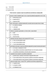 Testare teoretică manevrant platformă autoridicătoare nedeplasabilă